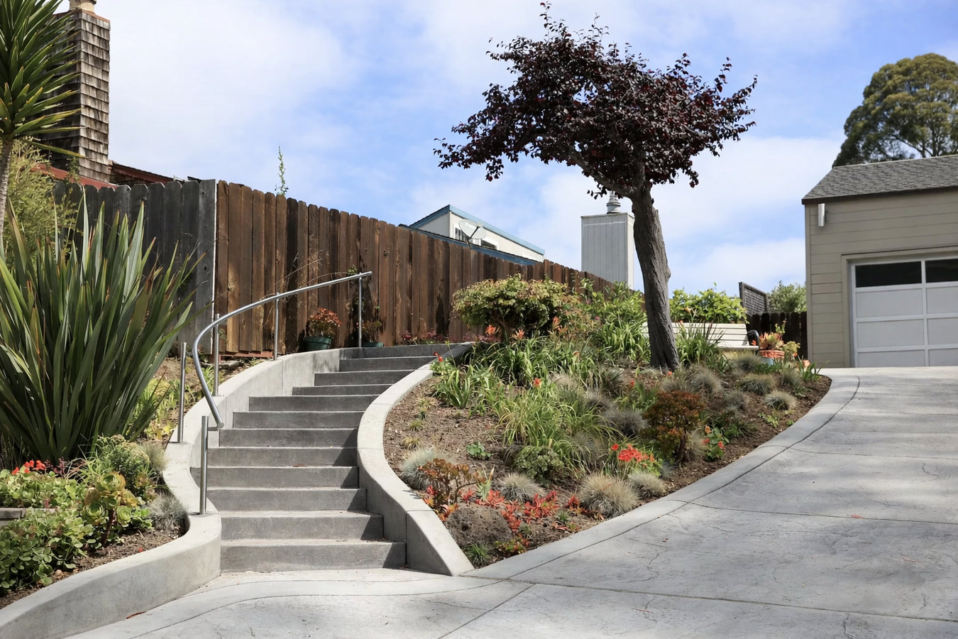 Concrete steps construction in Oceanside, CA
