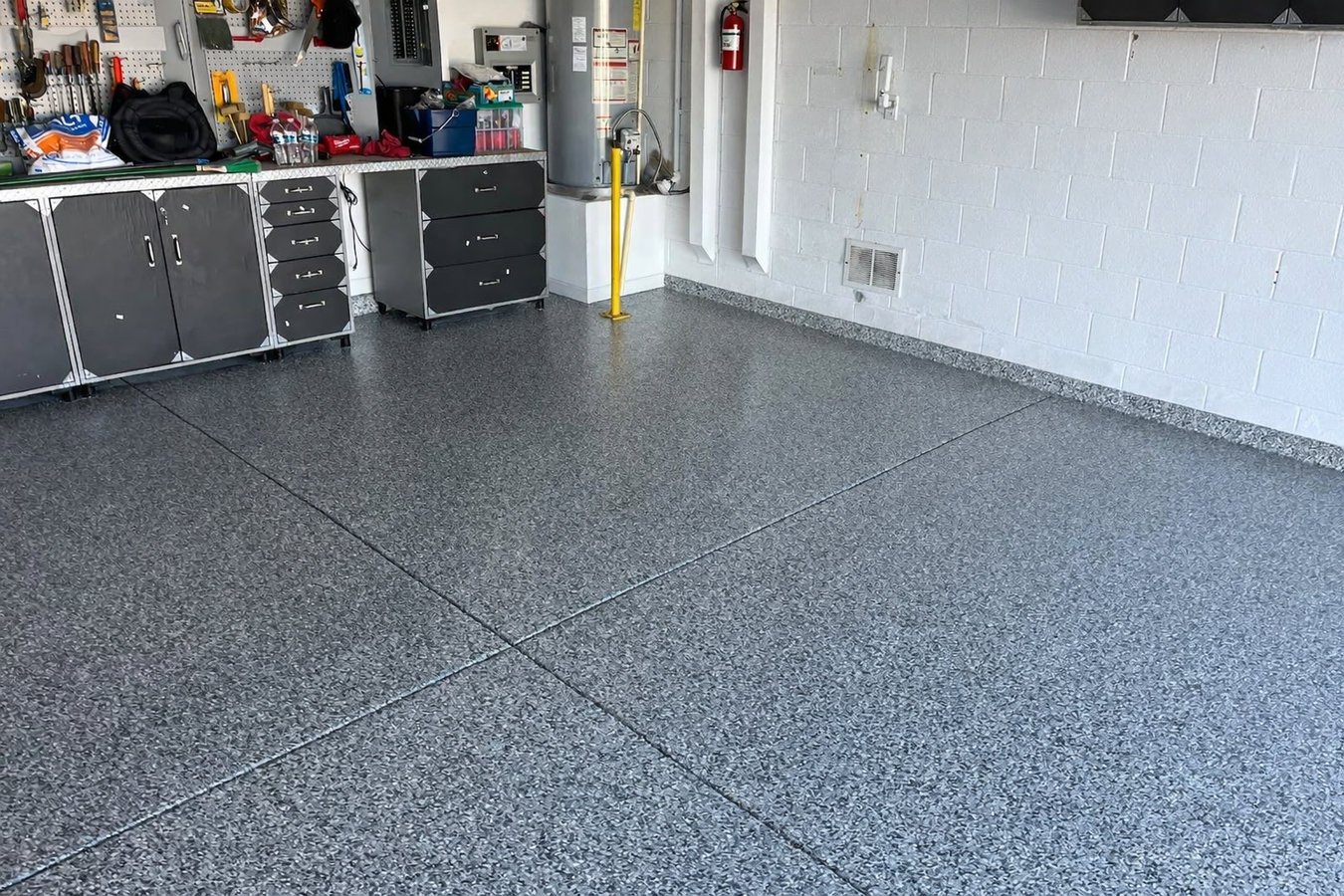 Garage floor concrete in Oceanside, CA